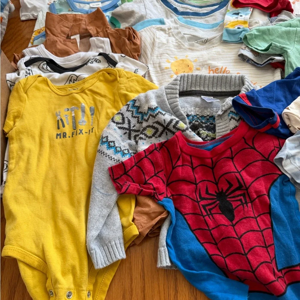 Mixed lot of baby boy clothes Colorful Baby Clothing Bundle 18 months m - Picture 7 of 9